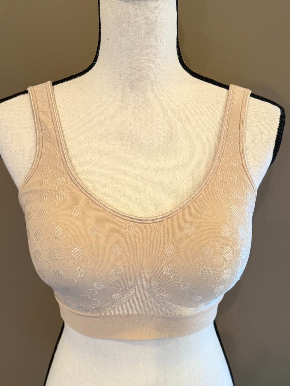 Bali Nude Comfort Revolution wire Free Shaping Bra, Comfy, Neutral, Size 34B